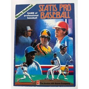 Avalon Hill Sports Illustrated Statis Pro Baseball Board Game 1986 Season Vtg